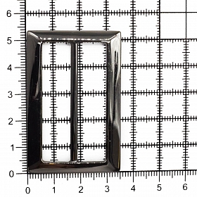6905 Пряжка-рамка без язычка 45мм (54*35мм) металл, черный никель BIG