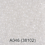 (38102) Бисер прозрачный с цв.центром 10/0, круг.отв., 50г, Preciosa