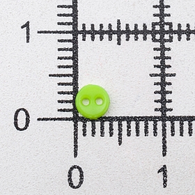 Пуговицы 'Мини' на 2 прокола, 4мм, уп.40шт. +/- 2 шт. (пластик), цв. св.зелёный