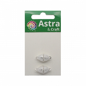 4AR363 Замок магнитный декоративный 10*15мм, 2шт/упак, Astra&Craft