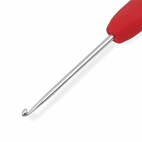 30901 Крючок для вязания с эргономичной ручкой Waves 2мм, алюминий, серебро/розмарин, KnitPro