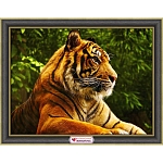 АЖ-4133 Алмазная мозаика 'Золотой тигр' 40*30см