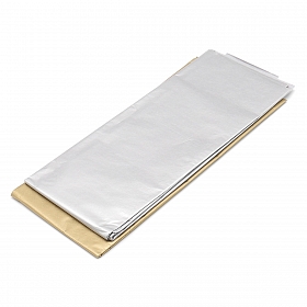 Бумага тишью упаковочная металлик, 50*70 см, 2 цвета по 5 листов, 'Золото-серебро', Astra&Craft