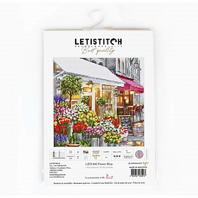 Leti986 Набор для вышивания LetiStitch 'Цветочный магазин' 22,5*22,2см