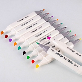 DV-12963-24 Набор маркеров для скетчинга двусторонние, 24 цвета, Darvish