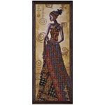 НД2079 Набор для вышивания бисером 'Загадочная африканка'18 x 51см