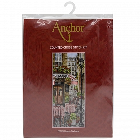 PCE0813 Набор для вышивания Anchor 'Французский городок' 32х14 см