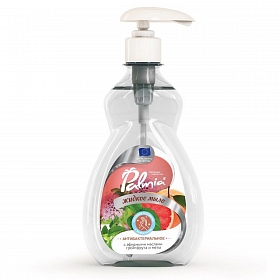 Жидкое мыло для рук с антибактериальным эффектом PALMIA с эфирным маслом грейпфрута и мяты 0,45л