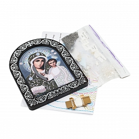 СН5035 Набор для вышивания бисером 'Венчальная пара Богородица Казанская' 13,5*10 см