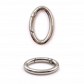 Карабин-кольцо 30*15мм (40*25мм) металл, никель