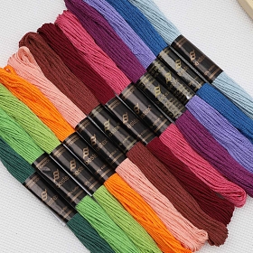 Набор мулине для вышивания и рукоделия 'Универсальный №2', 12 шт по 8м, 12 цветов, Bestex