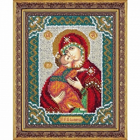 Б739 Набор для вышивания бисером 'Пресвятая Богородица Владимирская' 14*18 см