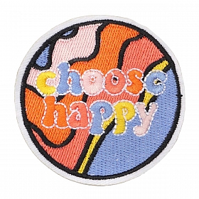 Термоаппликация 'Choose Happy', 6,4*6,5см, Hobby&Pro