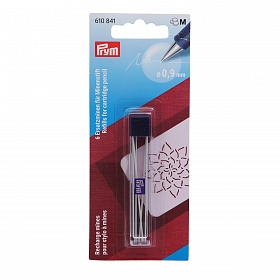 610841 Запасные графиты для механического карандаша,D 0,9 мм, белый цв. Prym