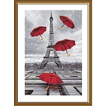 СР2286 Набор для вышивания 'А в Париже дожди!' 28*42 см