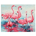 Cr 540123 Алмазная мозаика 'Розовые фламинго' М. Сингатуллин, 50х40см, Cristyle