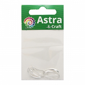 4AR264 Основа для серег-крючок с петлей, 4шт/упак, Astra&Craft