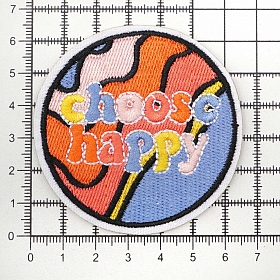 Термоаппликация 'Choose Happy', 6,4*6,5см, Hobby&Pro