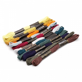 Набор мулине для вышивания и рукоделия 'Универсальный №1', 12 шт по 8м, 12 цветов, Bestex