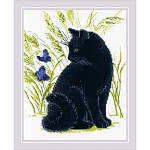 2001 Набор для вышивания Риолис 'Черный кот' 24*30см