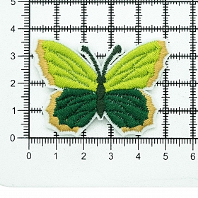 926741 Термоаппликация переработанная Бабочка зел.цв. Prym