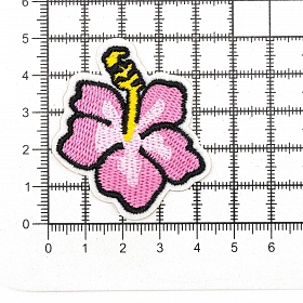 Термоаппликация 'Цветок', розовый/желтый/синий 5*4,6см, Hobby&Pro