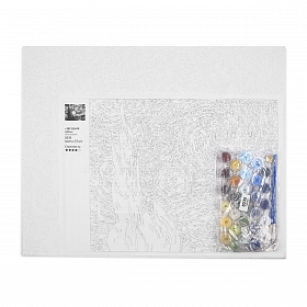 S035 - Набор для рисования по номерам 'Звездная ночь' В. Ван Гог, 40*50см, Cristyle