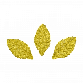 YX15-117 Бумажные листья с блестками, 3,8*2 см, упак./8 шт., Astra&Craft