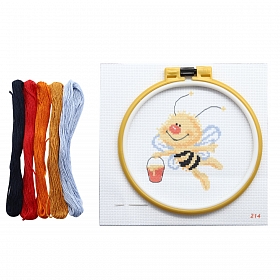 214 Набор для вышивания Hobby & Pro Kids 'Пчелка' 19*18см