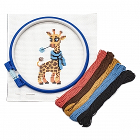 234 Набор для вышивания Hobby & Pro Kids 'Жирафик' 19*18см