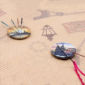 Набор магнитных игольниц для вышивки 'Санкт-Петербург', упак/2шт,25*3мм Hobby&Pro