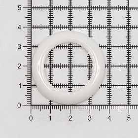 ГЛ672 Кольцо пластик. D=25/35мм, белое