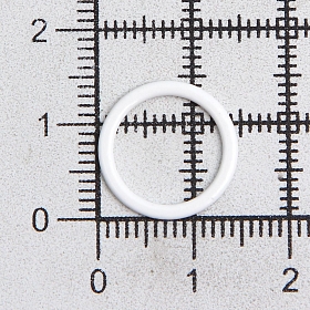 ГВ800 Кольцо 11 мм металл/эмаль, 20 шт/упак, белый