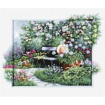 BU4012 Набор для вышивания 'Цветущий сад' 44,5*32,5см, Luca-S