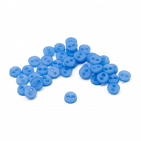 Пуговицы 'Мини' на 2 прокола, 4мм, уп.40шт. +/- 2 шт. (пластик), цв. Синий