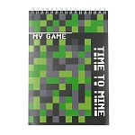 71326 Блокнот 'Кубики зеленые', формат А5, 141х201мм, 60 листов в клетку, Centrum