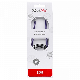 47190 Спицы круговые Zing 4,5мм/120см, алюминий, иолит (фиолетовый), KnitPro