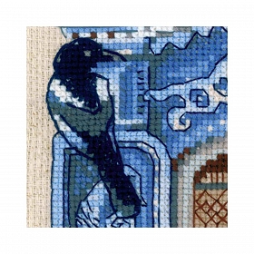 1733 Набор для вышивания Риолис 'Окошко в Птичное' 30*40см