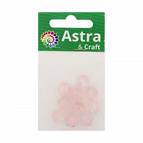 4AR326 Бусины розовый кварц 10мм, 10шт/упак, Astra&Craft