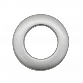 Люверс шторный круглый d-25мм с классич. замком пластик, 03 матовое серебро