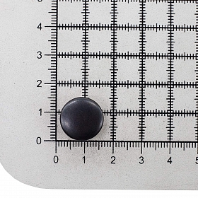 1670 Кнопка 5/15 (S-образная) 15мм (A) цв.металл, черненый BIG