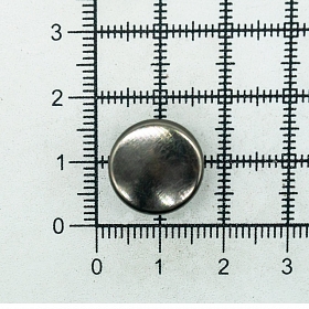 1373 Кнопка 5/15 (S-образная) 15мм (A) металл, черный никель BIG