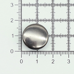 1383 Кнопка 5/17 (S-образная) 17мм (A) металл, черный никель BIG
