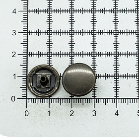 1372 Кнопка 5/15 (S-образная) 15мм (A) металл, латунь BIG