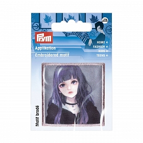926083 Термоаппликация Аниме-Девочка фиолет.волосы Prym