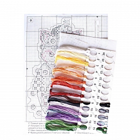 Р-914 Набор для вышивания на пластиковой канве МП Студия 'Новогодняя лиса' 8*12 см