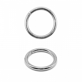 Кольцо металлическое неразъемное сварное 35мм (45*45мм, d-5мм), никель