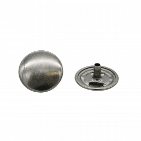 1383 Кнопка 5/17 (S-образная) 17мм (A) металл, черный никель BIG