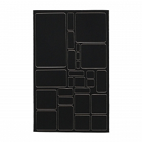 AC03 Набор заплаток самоклеящихся, квадрат/прямоугольник, ткань, 145x245мм