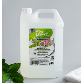 Жидкое мыло для рук c антибактериальным эффектом PALMIA с эфирными маслами чайного дерева и эвкалипта 5,0л